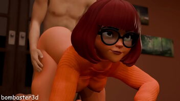 Velma from Scooby-Doo gets a 3D creampie in this XNXX video