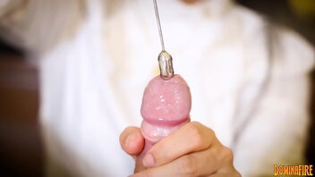 Femdom sounding and medical check-up with a hint of BDSM