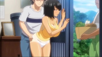 Brunette with big breast wants to suck sausage like an ice cream in this anime porn video.