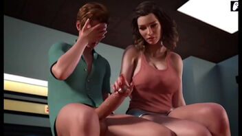 Beautiful women of a confident age love a giant cock and give a lot of delectation that ends with a huge cumshot in this 3D animated porn.