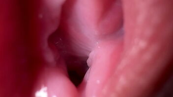 Sloppy talking brunette gets her pussy pierced and opened up to the limit.