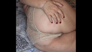 Big beautiful woman, homemade video, flashing off her body.