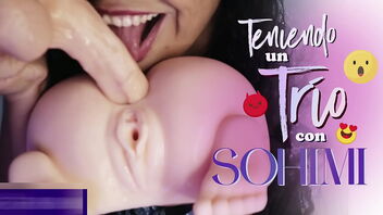 A 3 way with a hook-up doll called Sohimiddoll with JOI features