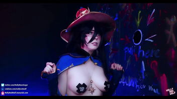 Humungous tits and hard puffies – Genshin Impact costume play