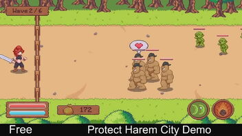 2D erotic story: Protect Harem City Demo