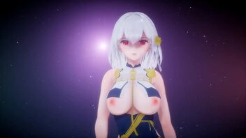 3D adult movie with 2D and MMD models