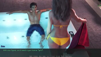 AWAM's 21st issue: Sam and her stepmother's hot scenes in a 3D adult game.