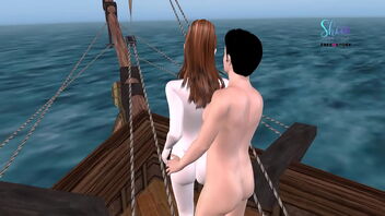 A adorable couple enjoys themselves on a pirate ship in this animated Three dimensional porn.