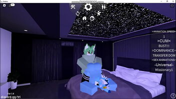 A Roblox furry gets it in the ass in four different scenes.